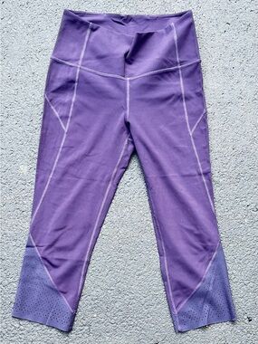 Lululemon Wunder Under Crop Hi-Rise 21" Digi Pixie Black Plum Size 8